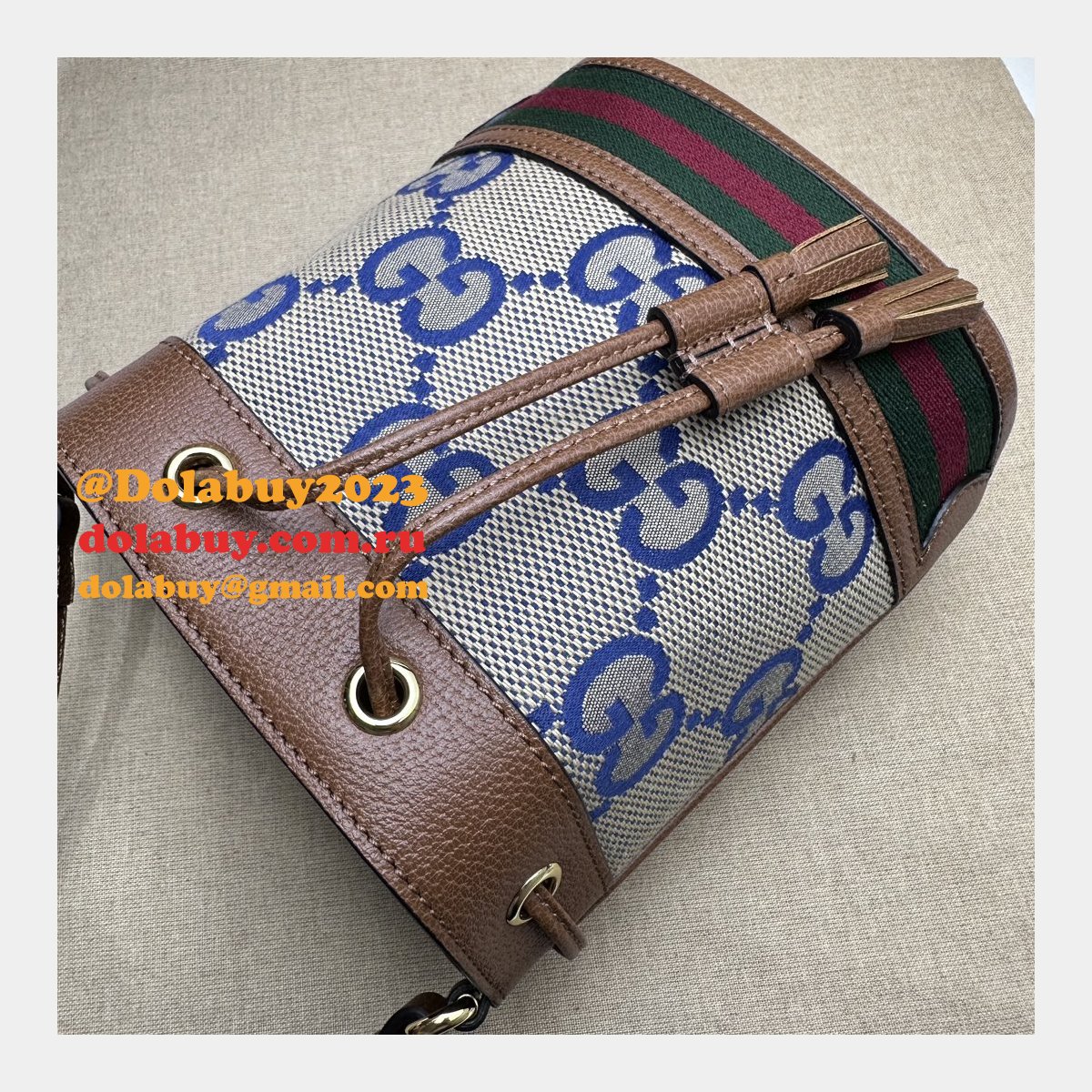 Ophidia Gucci Replica Bucket GG Supreme 550620 Knockoff Bag