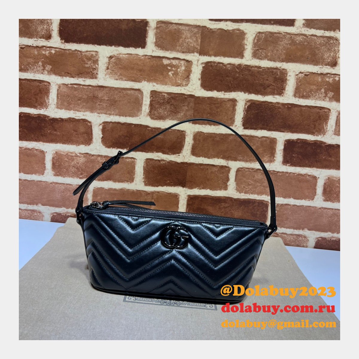 Fashion Gucci Replica 739166 GG Marmont Shoulder Bag