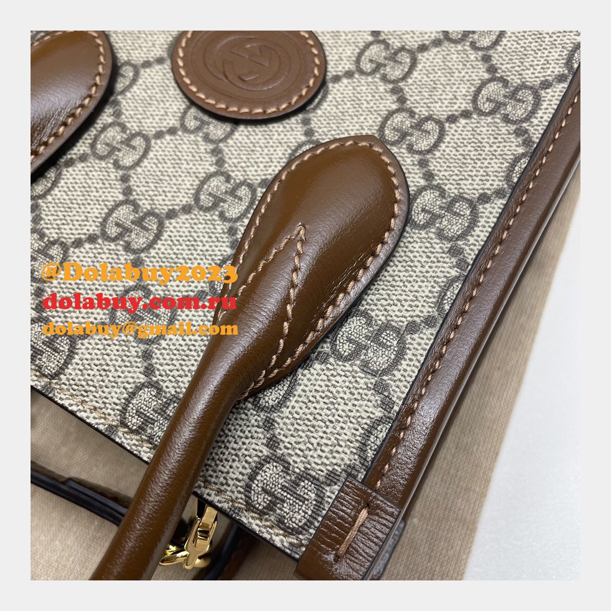 Shop Now Gucci Replica Mini tote bag with Interlocking G 671623 GG Supreme