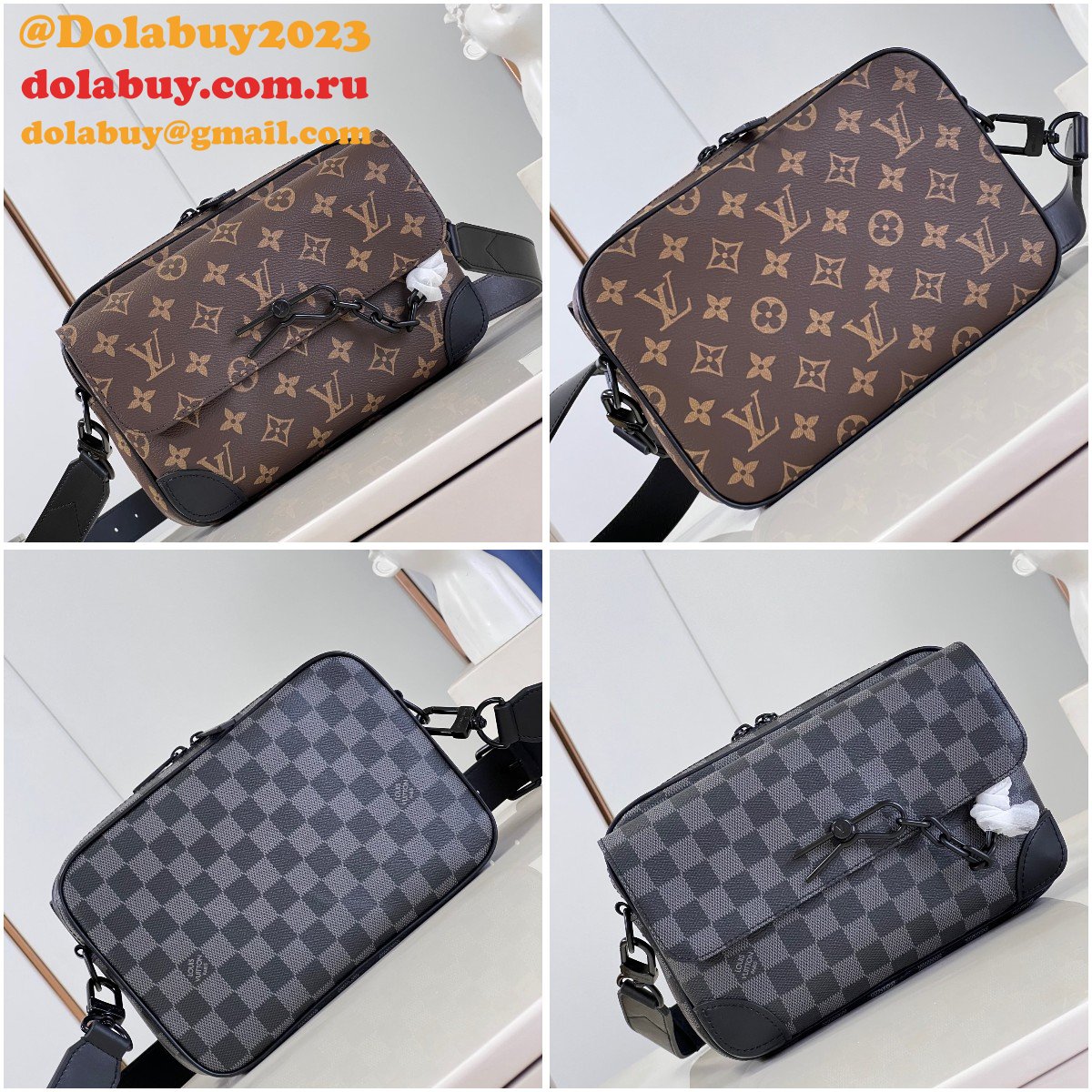 Steamer Messenger Louis Vuitton Knockoff Eclipse M46795 Men