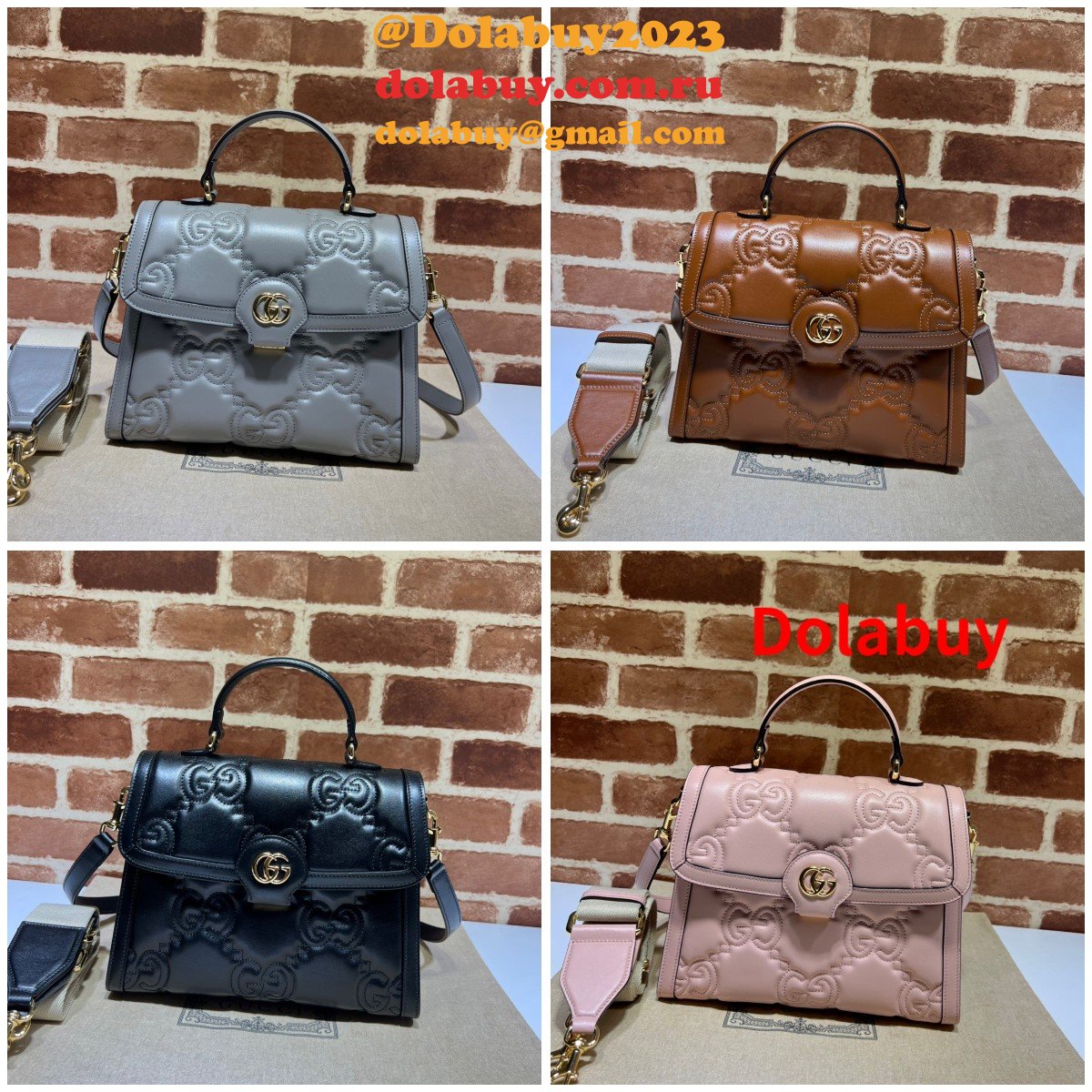 Gucci Fashion Copy 736877 Matelasse GG Top Handle Bag