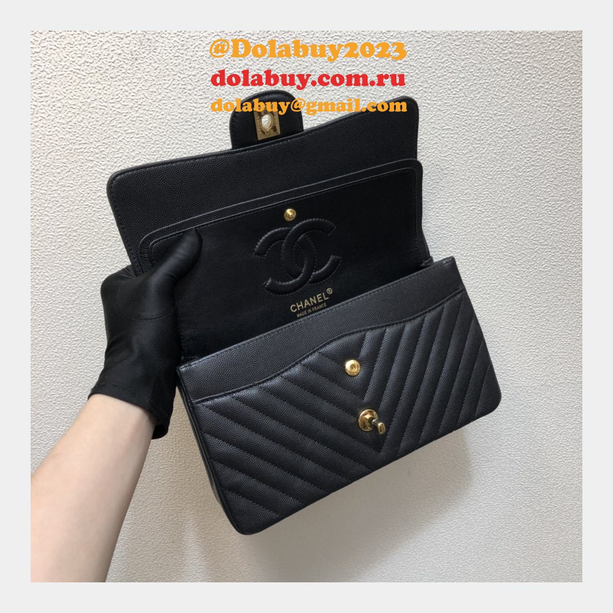 Top Quality CC CF1112  V CLASSICAL HANDBAG 25.5cm