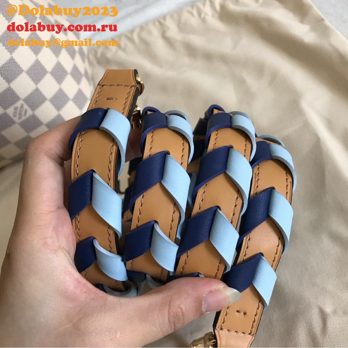 Replicas Louis Vuitton Best NéoNoé MM Damier Azur Canvas  N50042 Bag