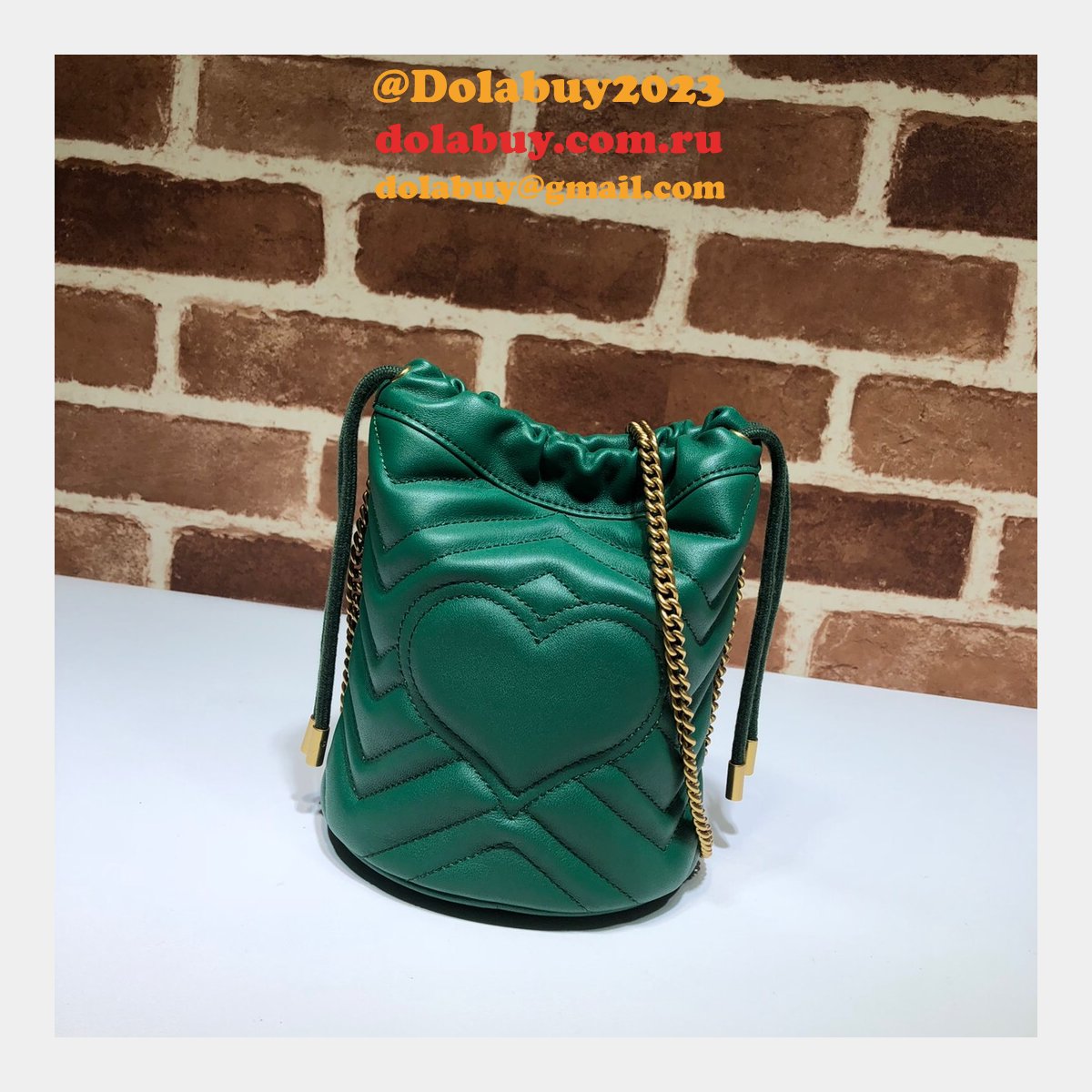 Gucci Replica 7 Star GG Marmont mini bucket 575163 bag