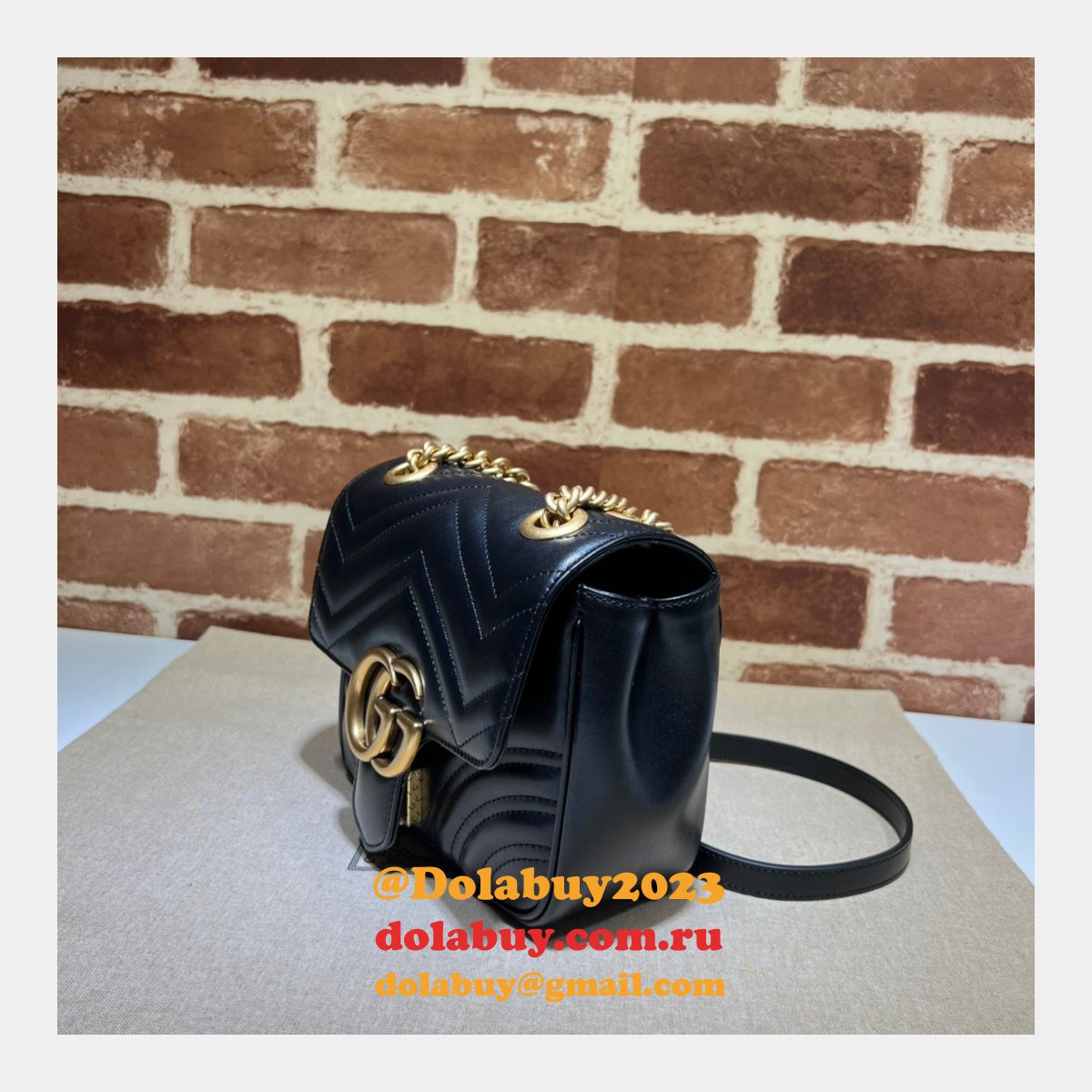 Gucci Replicas GG Marmont 739682 Shoulder Wholesale Bag