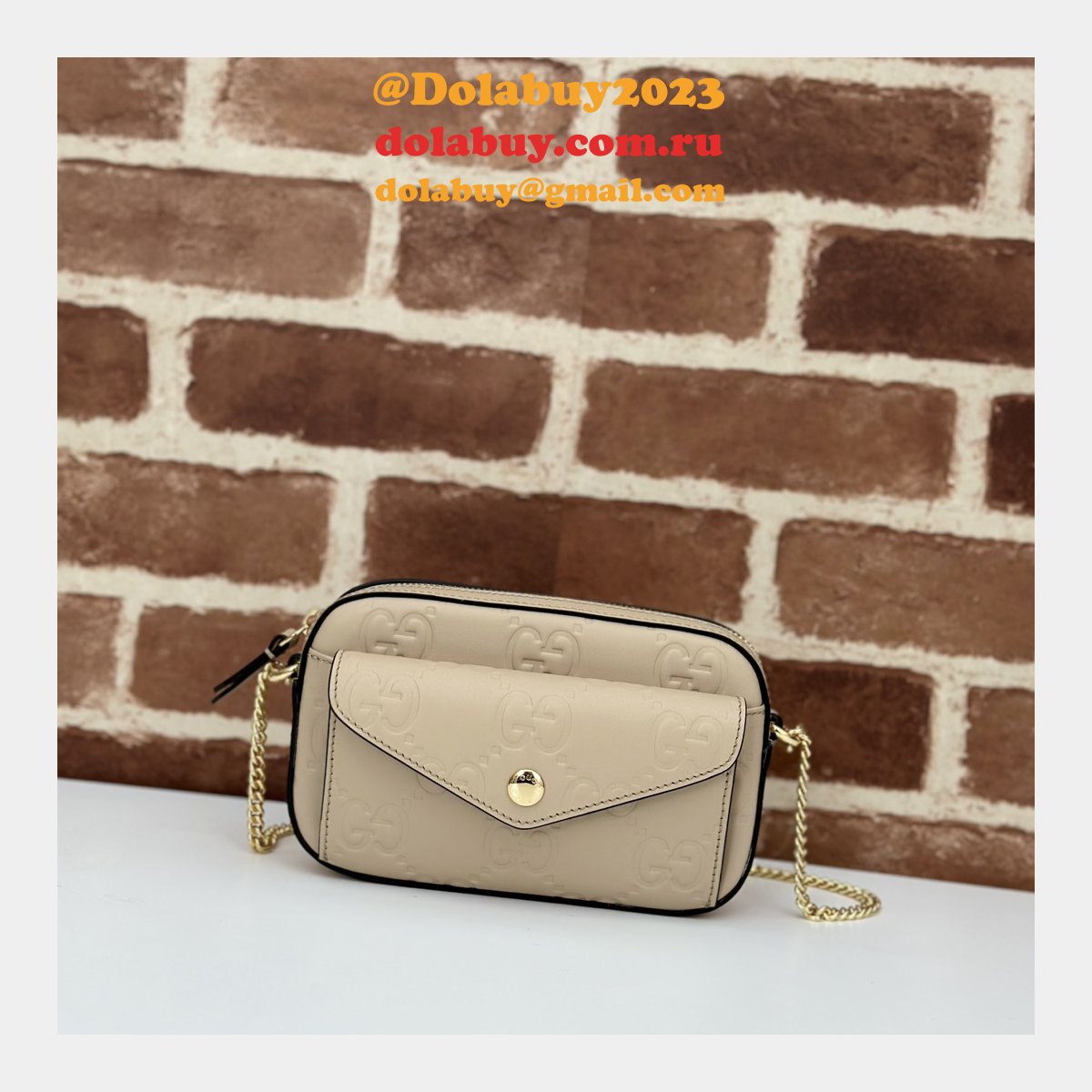 1:1 Mirror Gucci GG Super Mini Shoulder Duplicate 781554 Bag