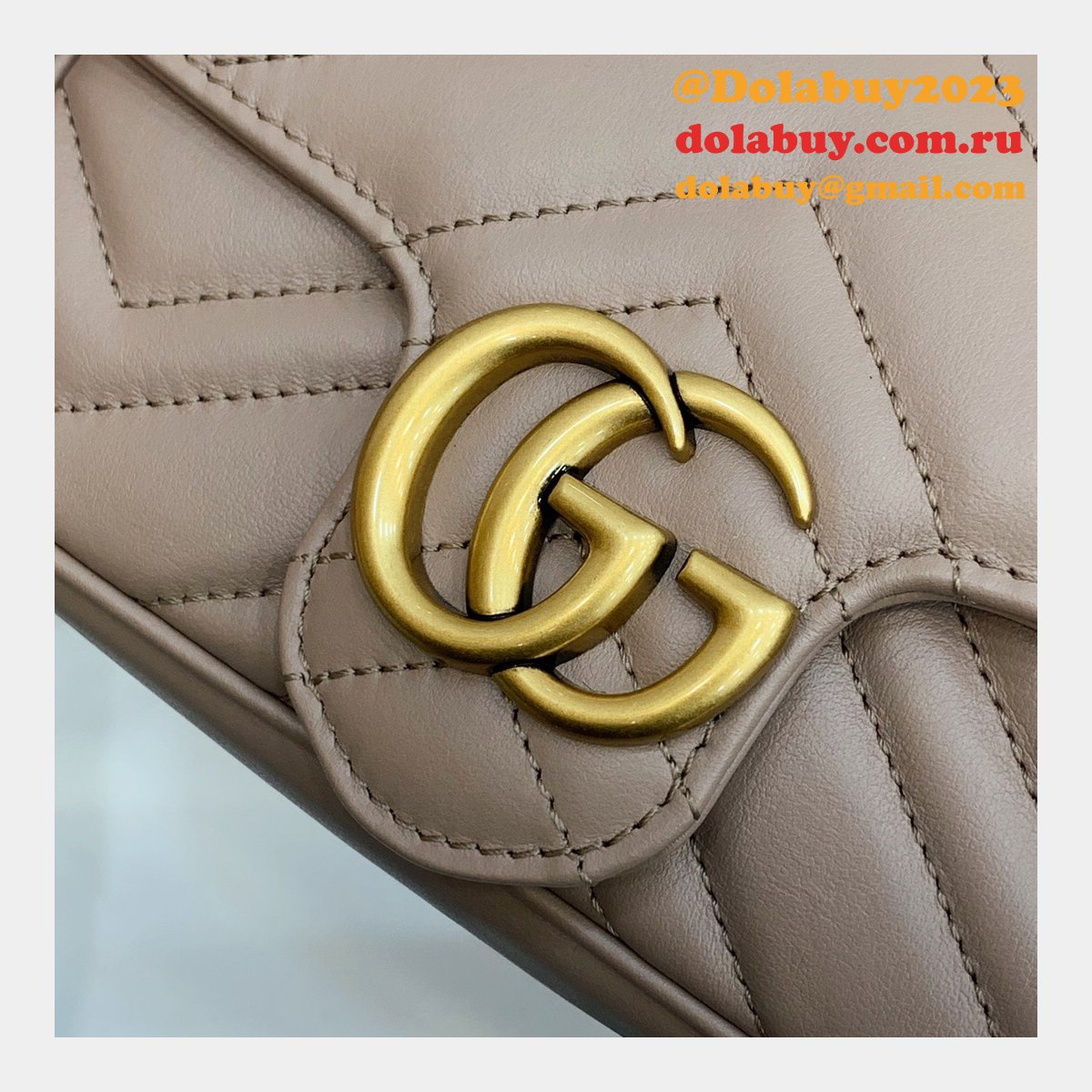 Gucci Wholesale GG Marmont Mini chain shoulder 476433 bag