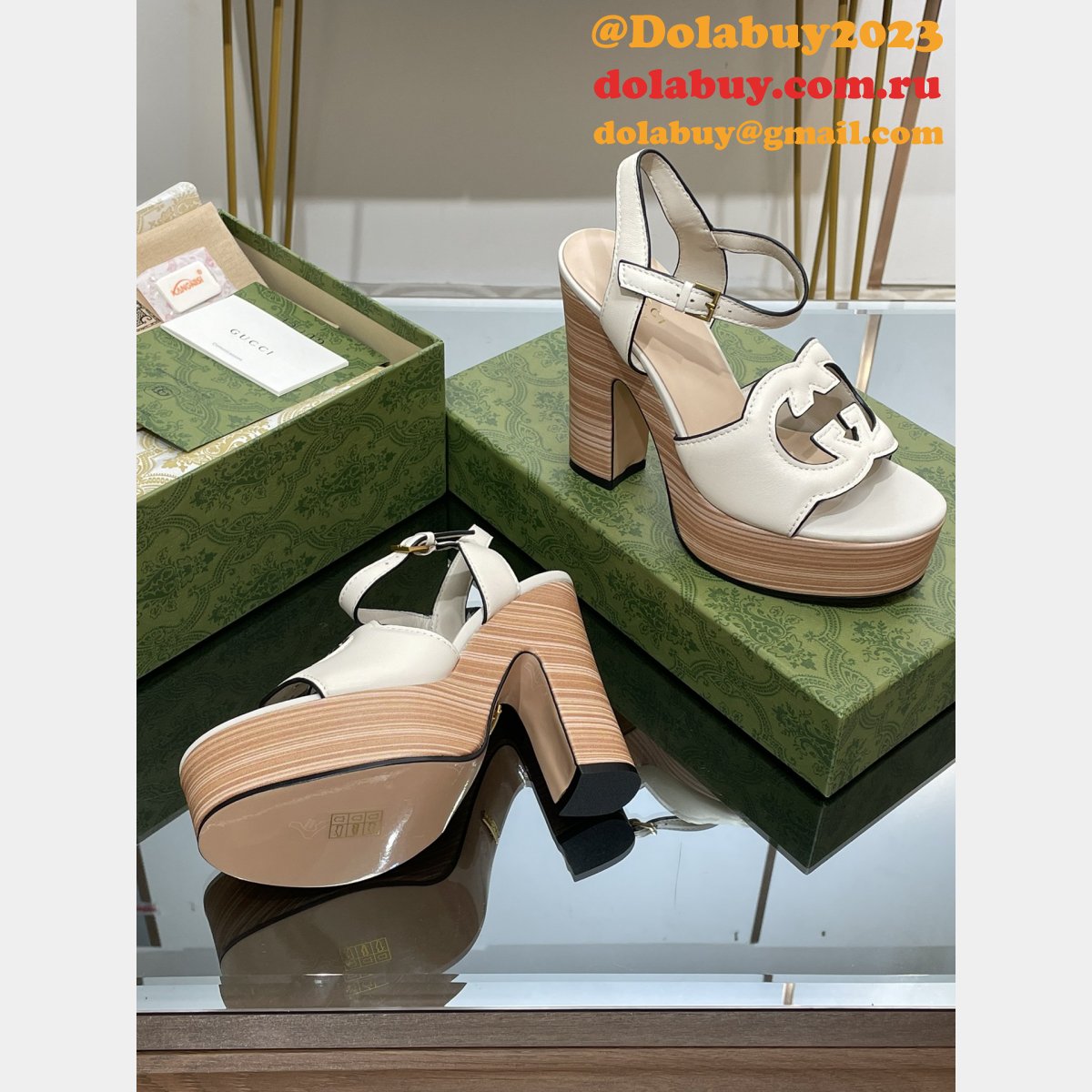 Perfect Gucci Cheap Replica Cutout Sandals Shoes On 2023 Sale