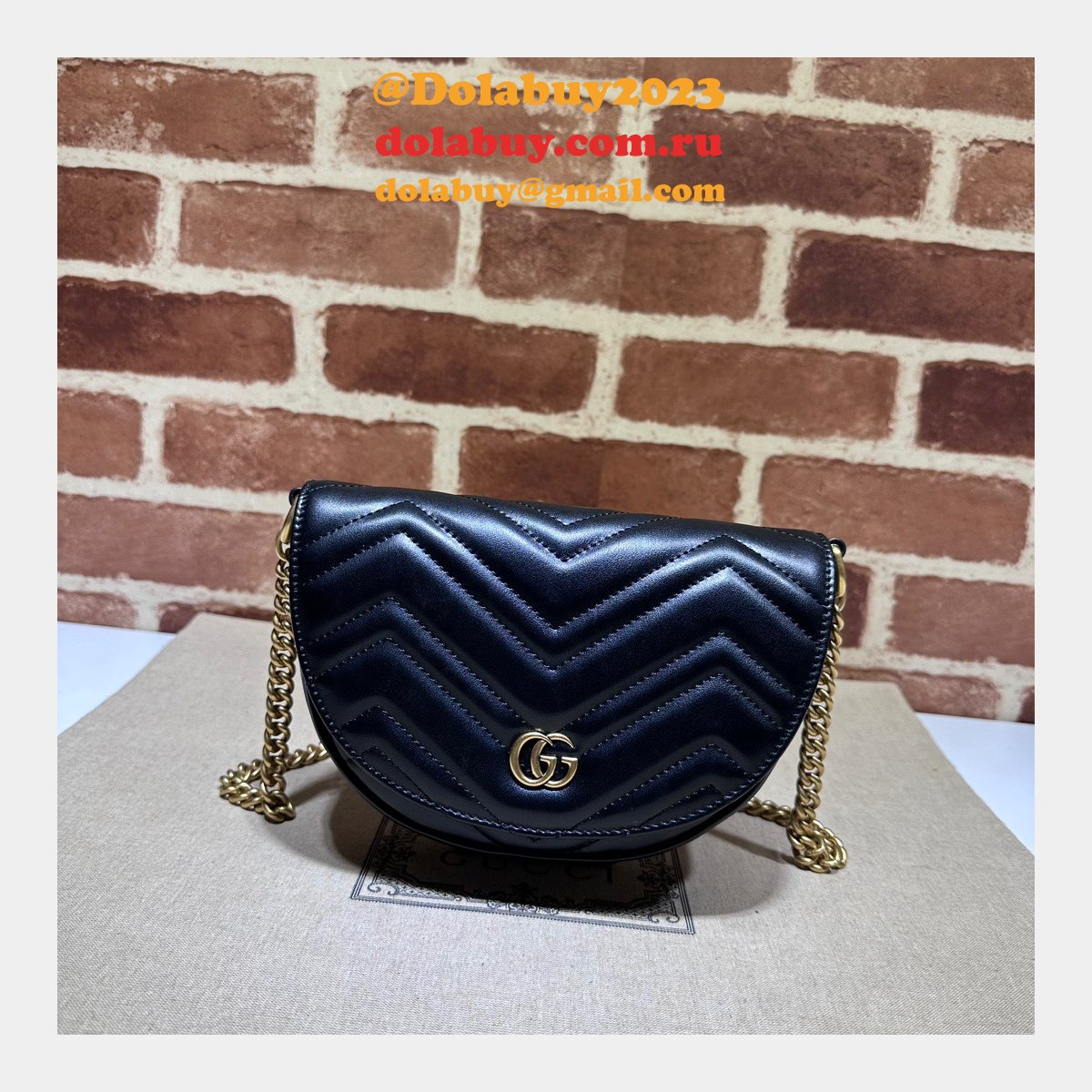 Offers 1:1 Replica Gucci GG Marmont 746431 Matelassé Chain Bag