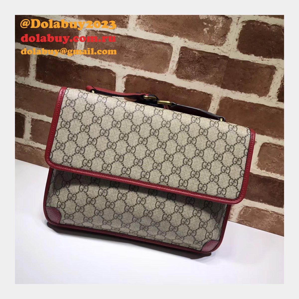Gucci Best Top Quality GG Supreme messenger 495654 Bag