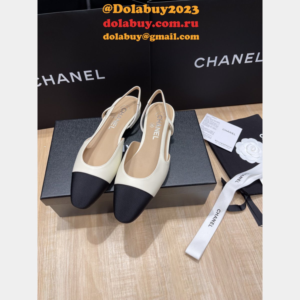 Luxury Knockoff CHANE Cheap SLINGBACKS