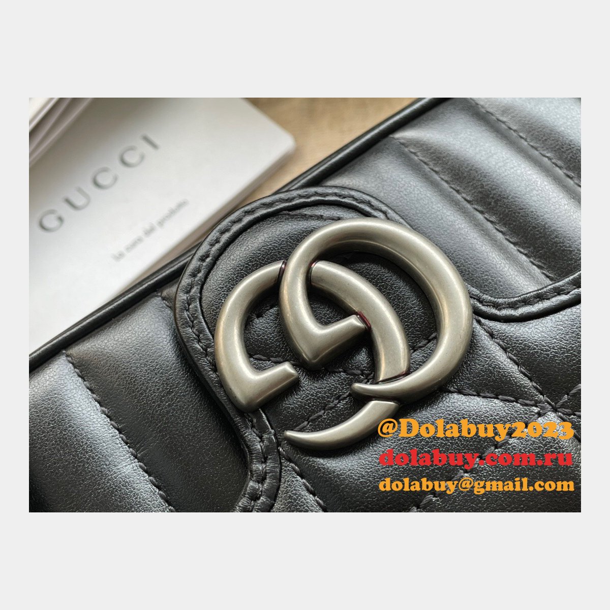 Top Quality Gucci GG 476433 Marmont matelassé leather super mini bag