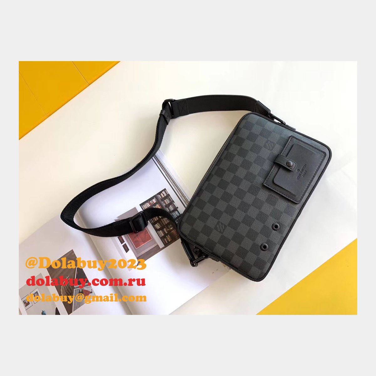 Louis Vuitton N40364 Alpha Messenger Damier Graphite Canvas