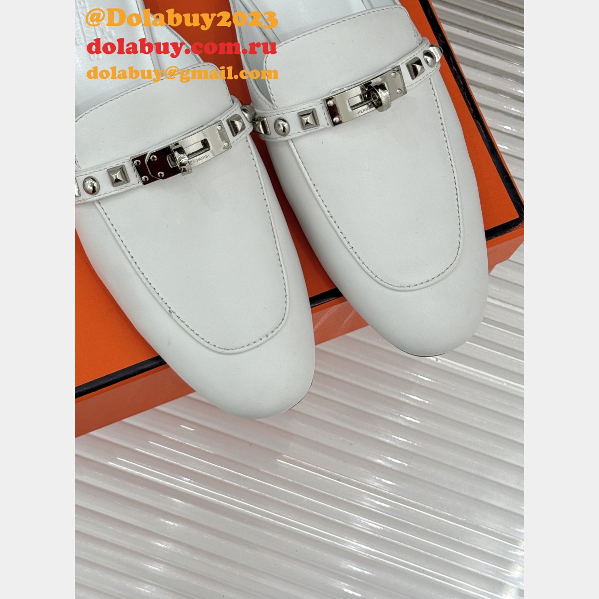 Luxury 7 Star Hermes Kelly Mule Women Shoes