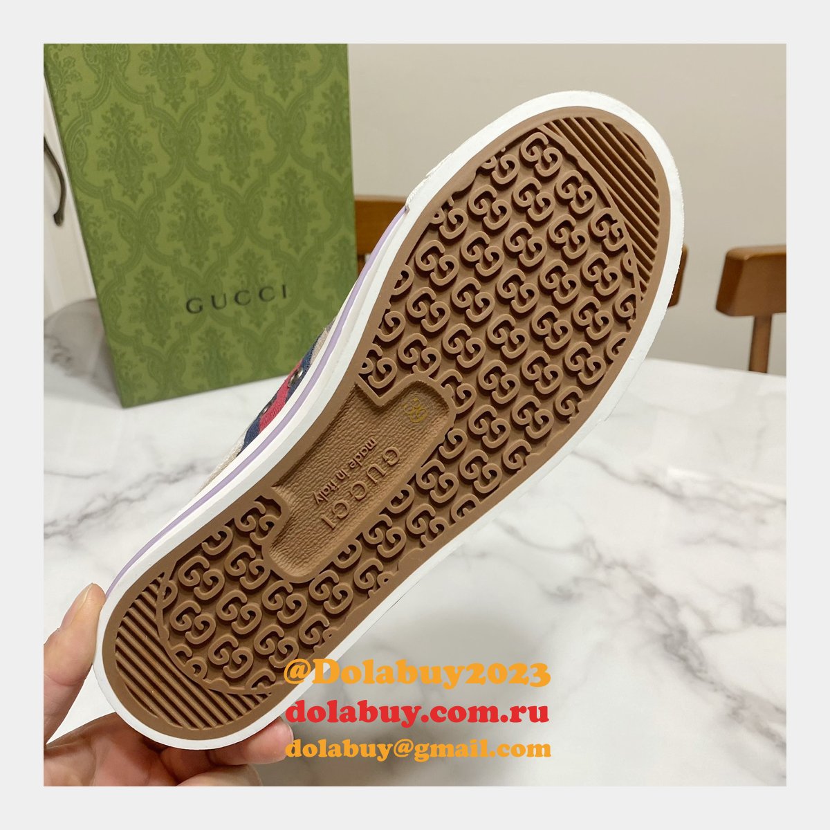 Buy Inspired Replica Gucci Canvas Designer Shoes