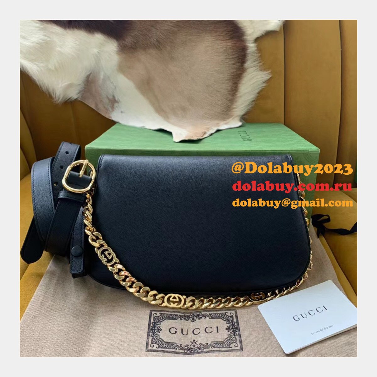 Leather Gucci Fake High Quality Blondie Shoulder 699268 Bag