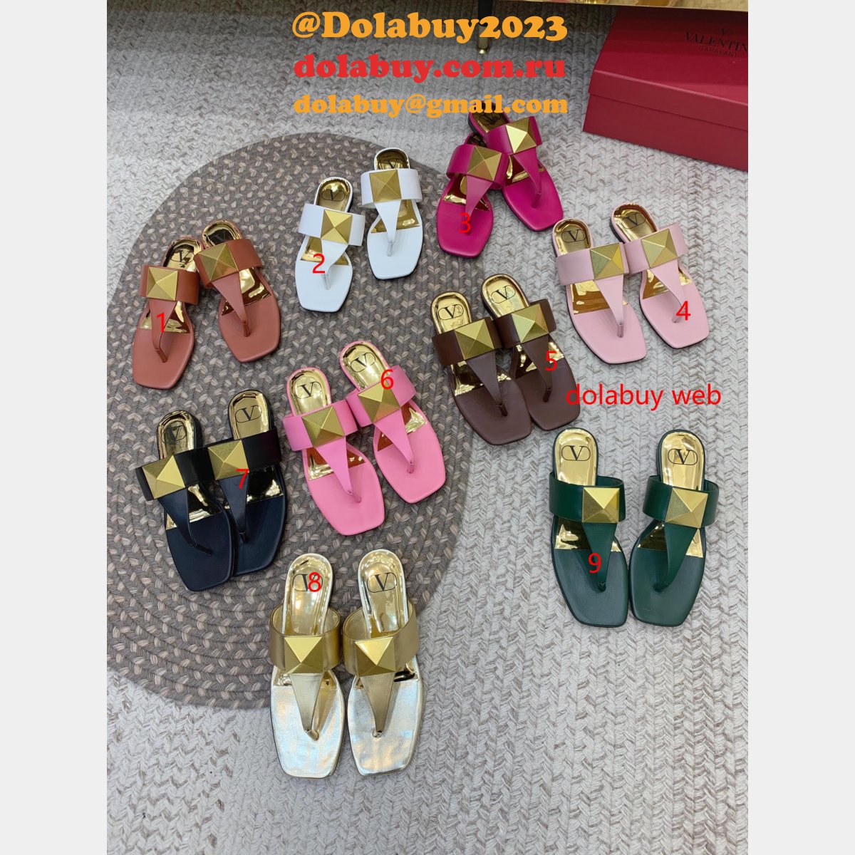 Only Dell high-quality Designer Replica Valentino Shoes