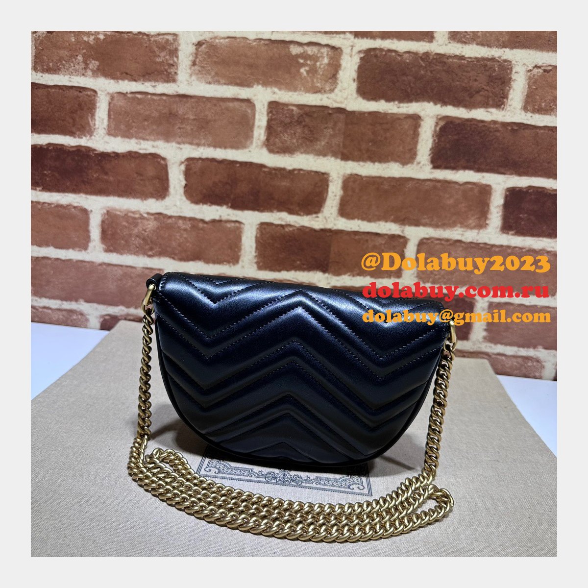 Offers 1:1 Replica Gucci GG Marmont 746431 Matelassé Chain Bag