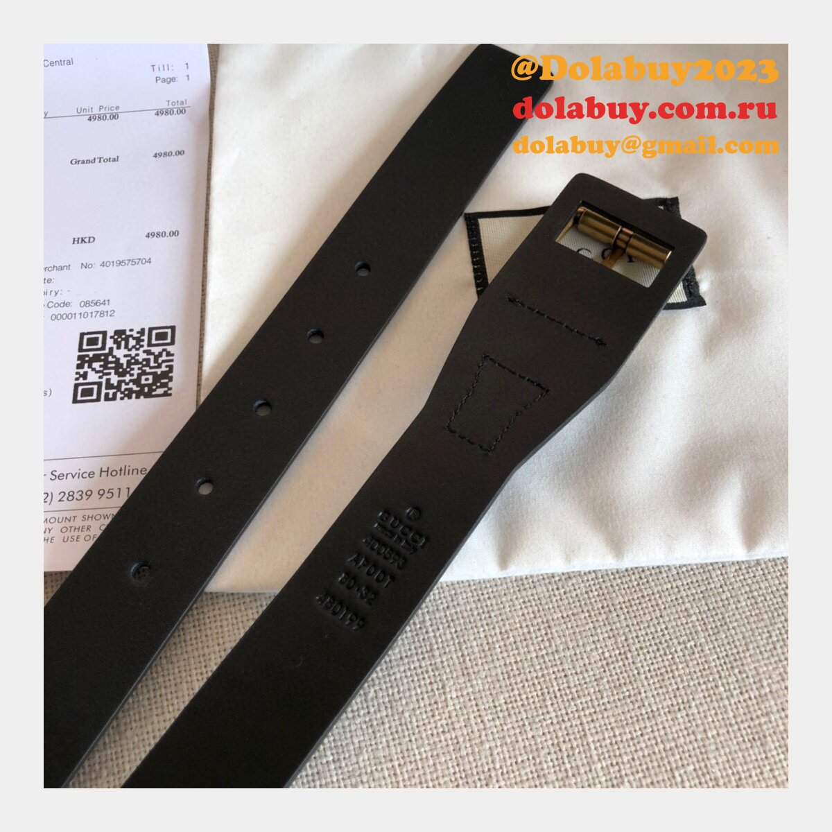 UK Gucci 30mm Replica Belt Black