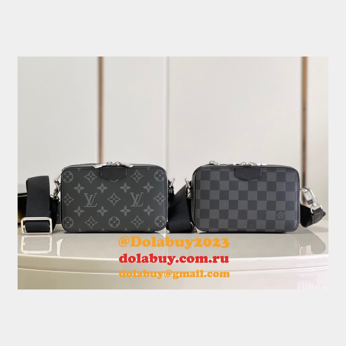 Louis Vuitton UK Best Replicas m80741/m60418 Alpha Wearable Wallet Monogram Eclipse Canvas