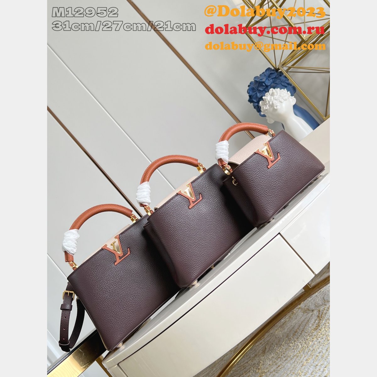 Louis Vuitton M12956/M12952 Capucines Replica Bag