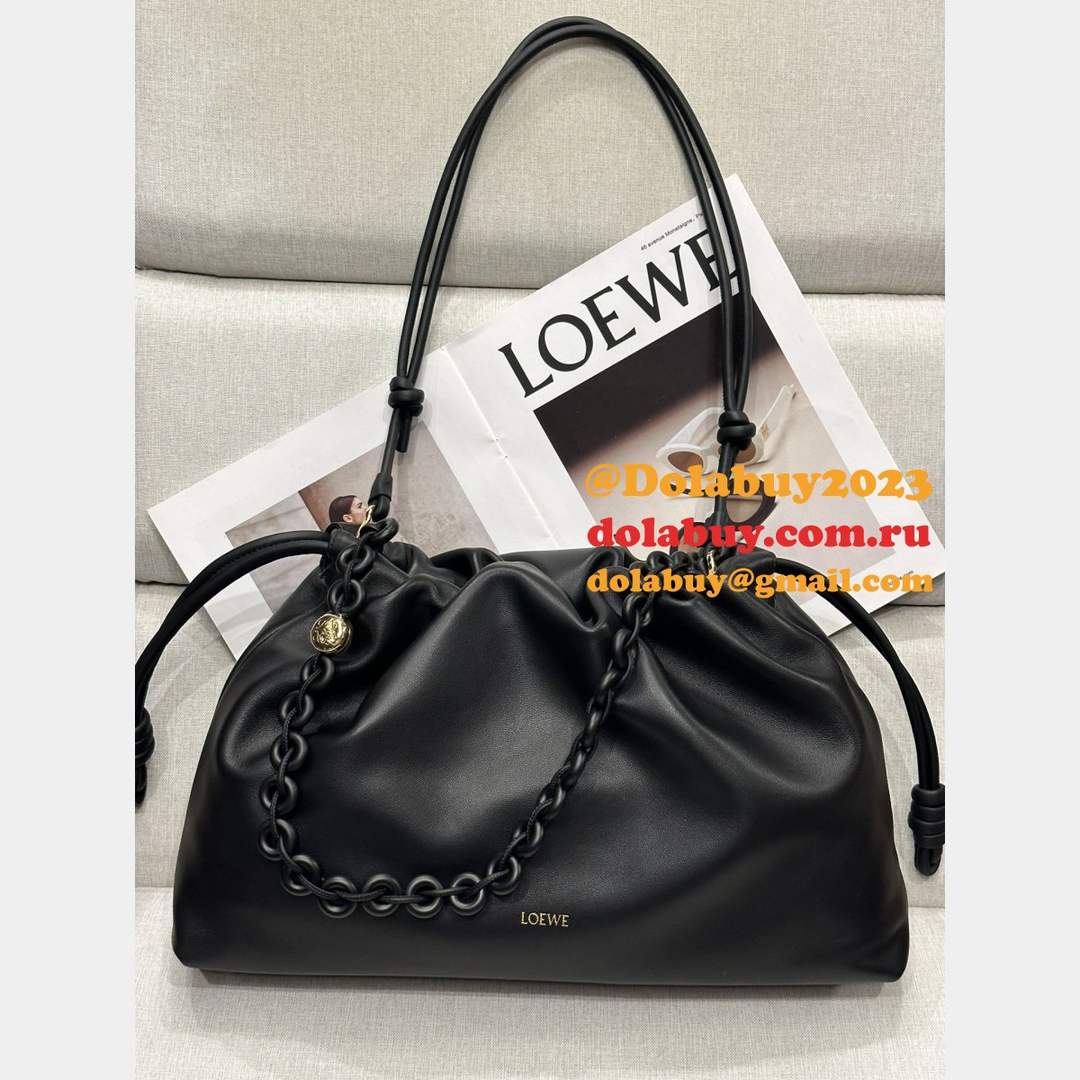 Top Quality Large Flamenco Purse In Mellow Nappa Lambskin