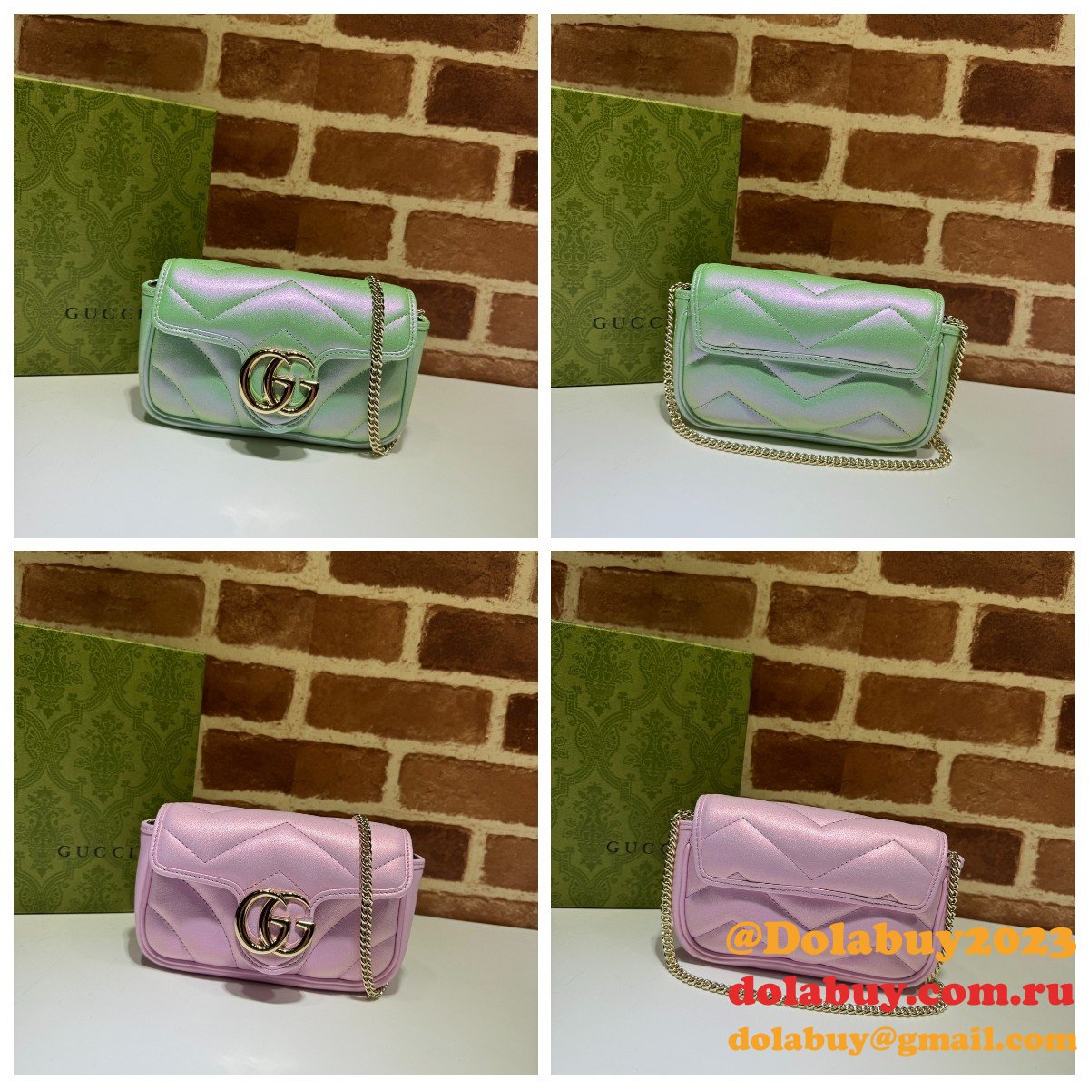 Perfect 476433 GG Marmont Super Gucci 7 Star Inspired Bag