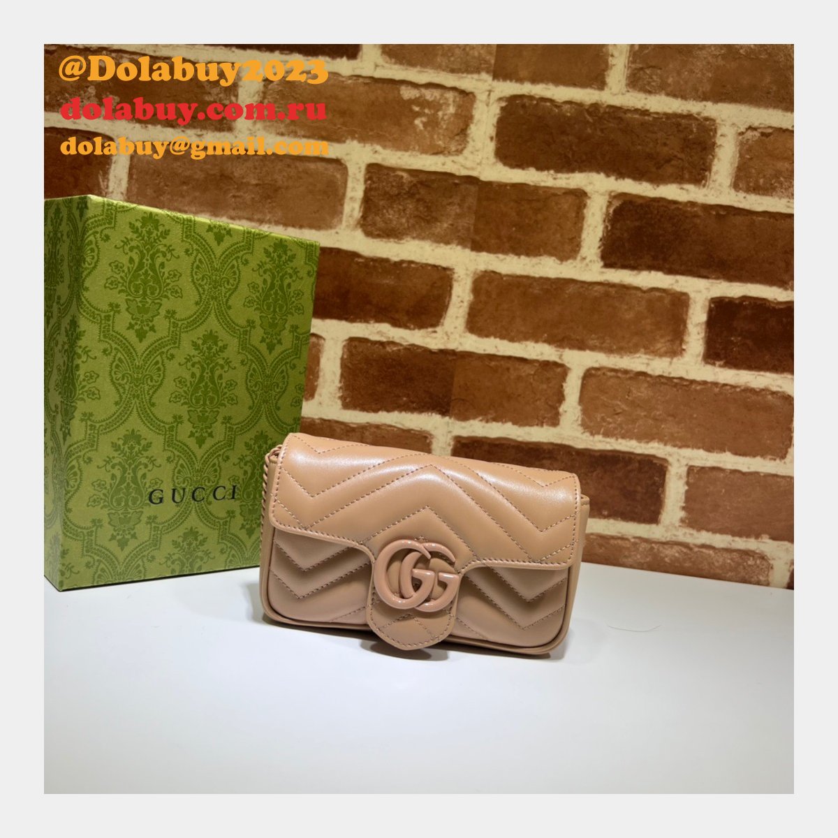 Gucci Top Quality GG Marmont Matelasse super 476433 Fake bag