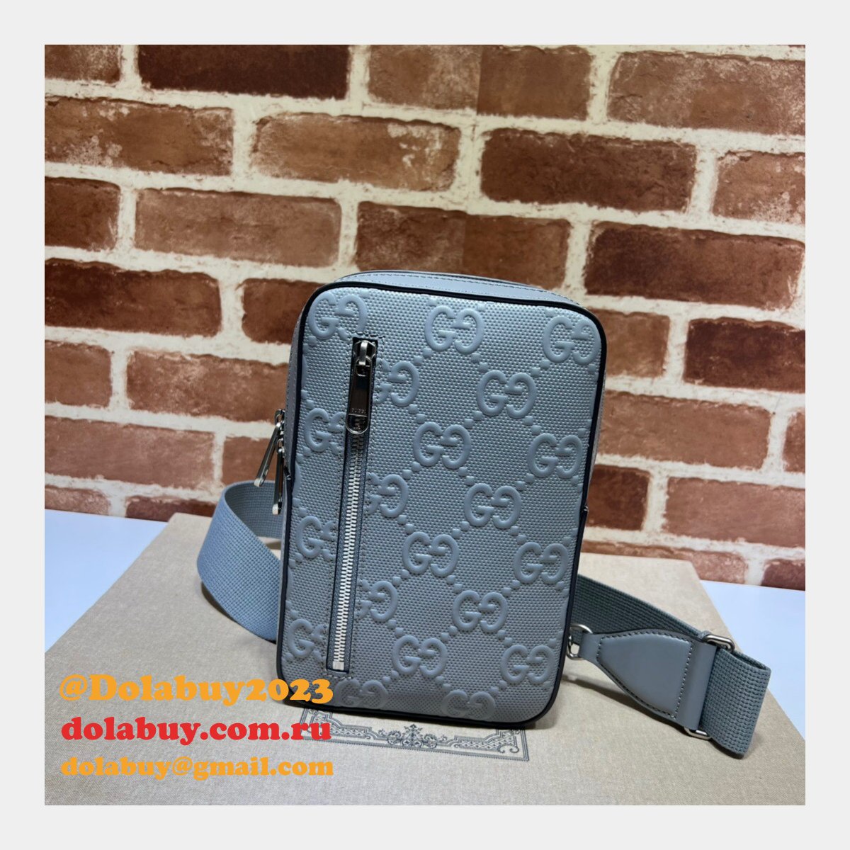 Gucci Replica Messengers 700431 GG embossed sling backpack