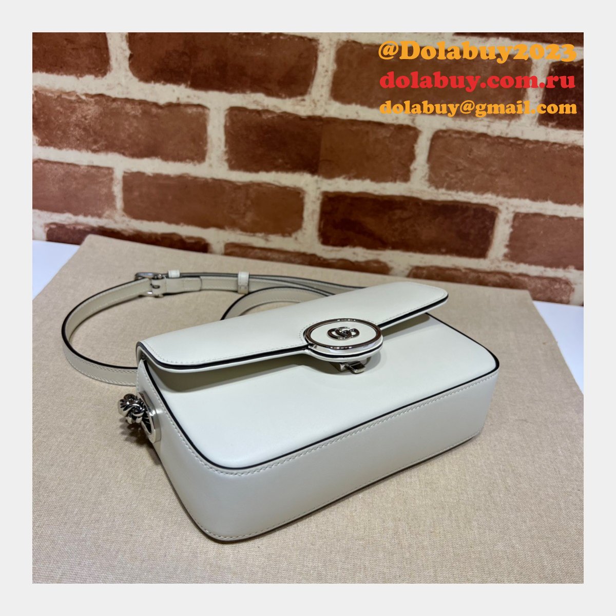 Petite GG Gucci 1:1 Mirror Shoulder 739722 Crossbody Fake Bag