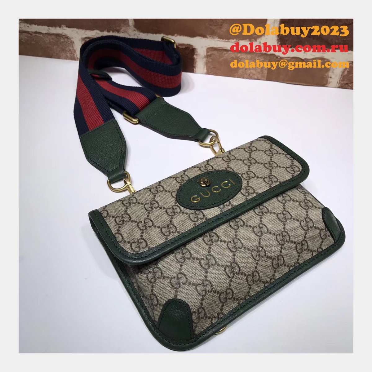Replica Gucci GG Supreme Neo Vintage Messenger Bag