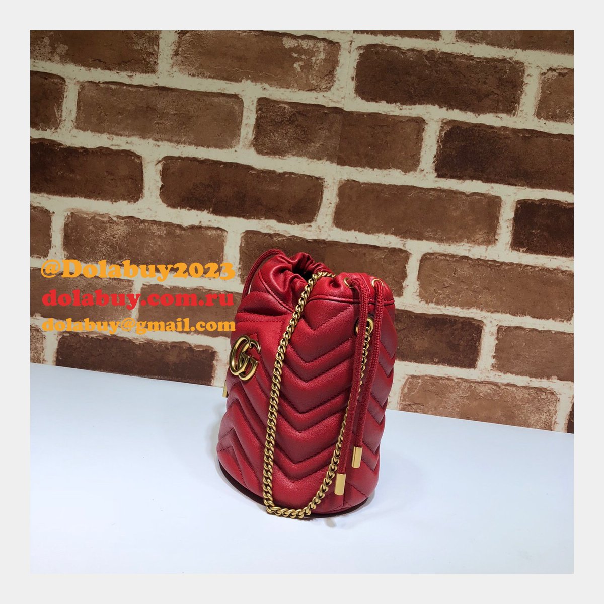 Gucci Replica 7 Star GG Marmont mini bucket 575163 bag