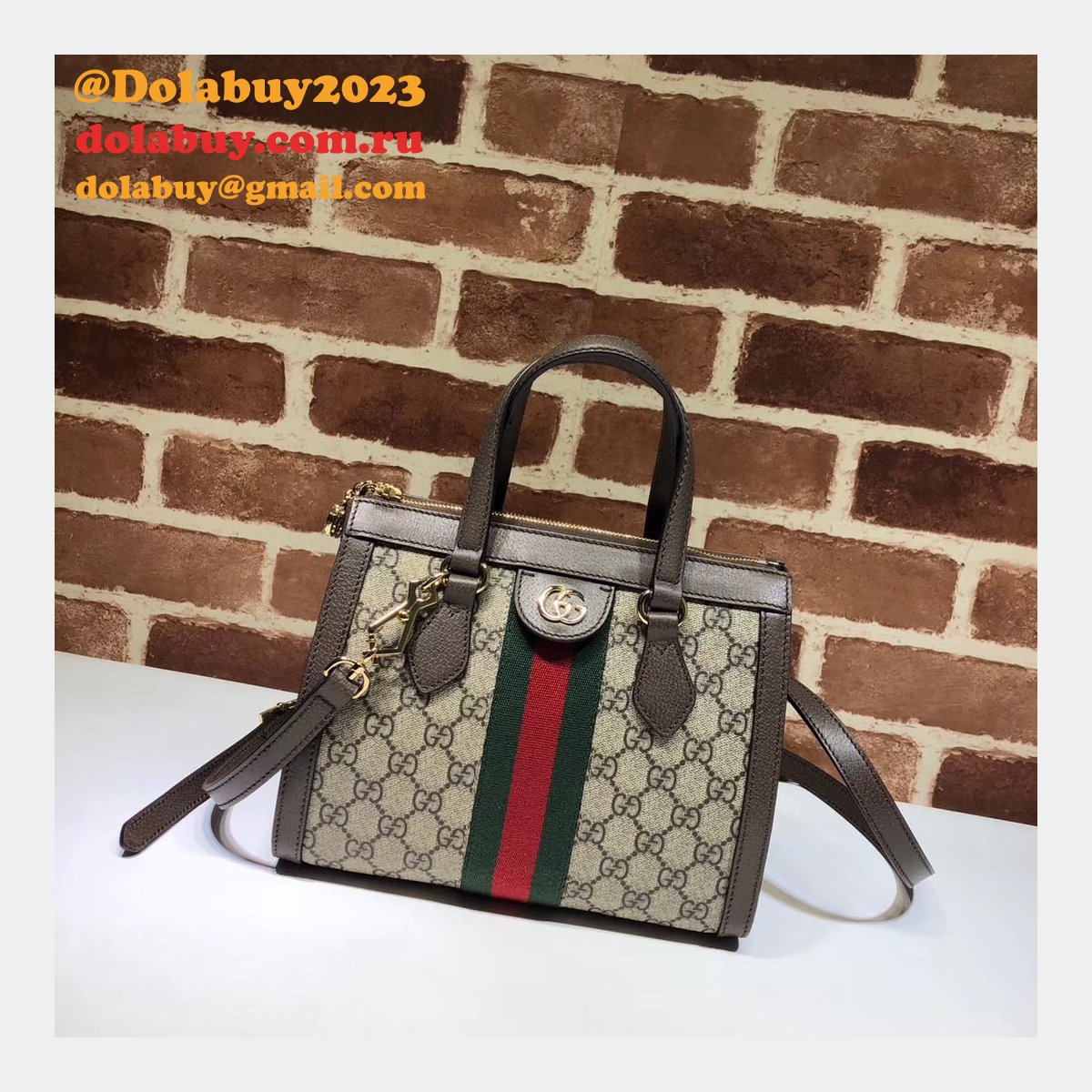 Top Quality Gucci GG 547551 Supreme Flora Ophidia Small Tote Bag