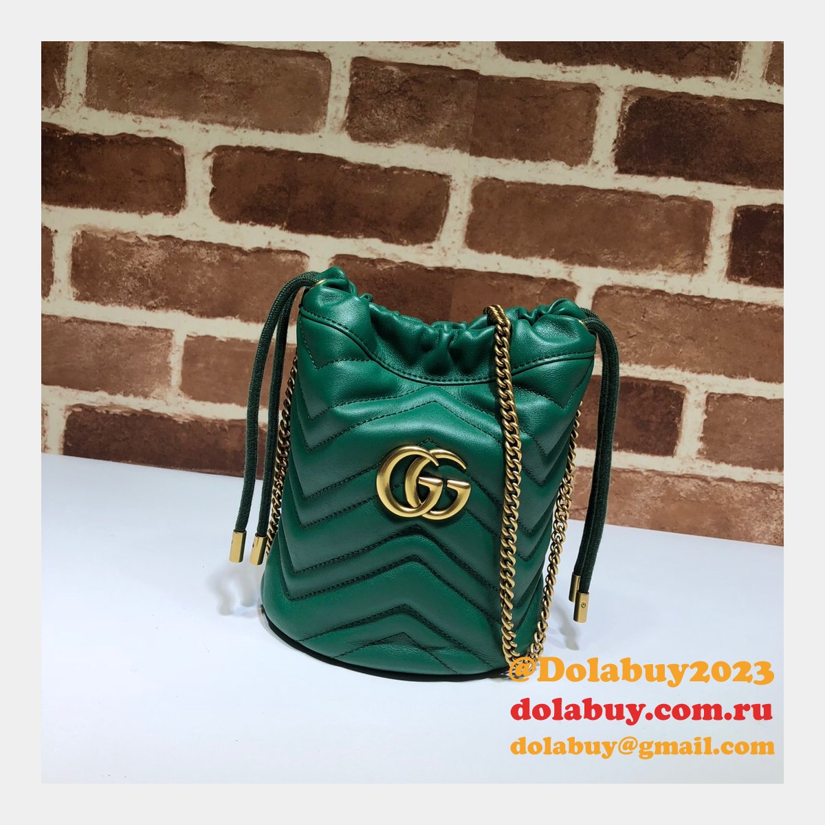 Gucci Replica 7 Star GG Marmont mini bucket 575163 bag