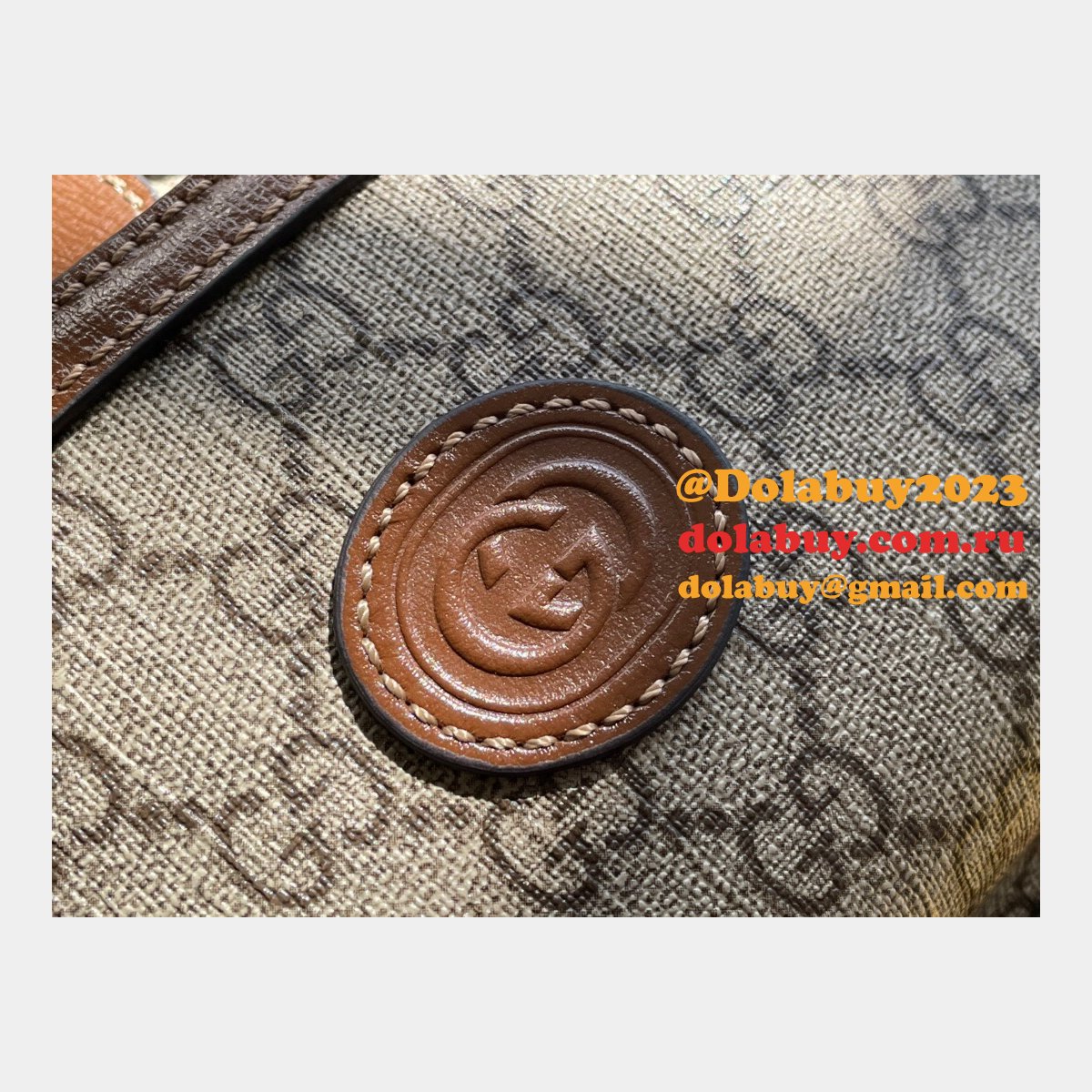 The Best Gucci Backpack Interlocking G in GG Supreme Replica Bag Online Store
