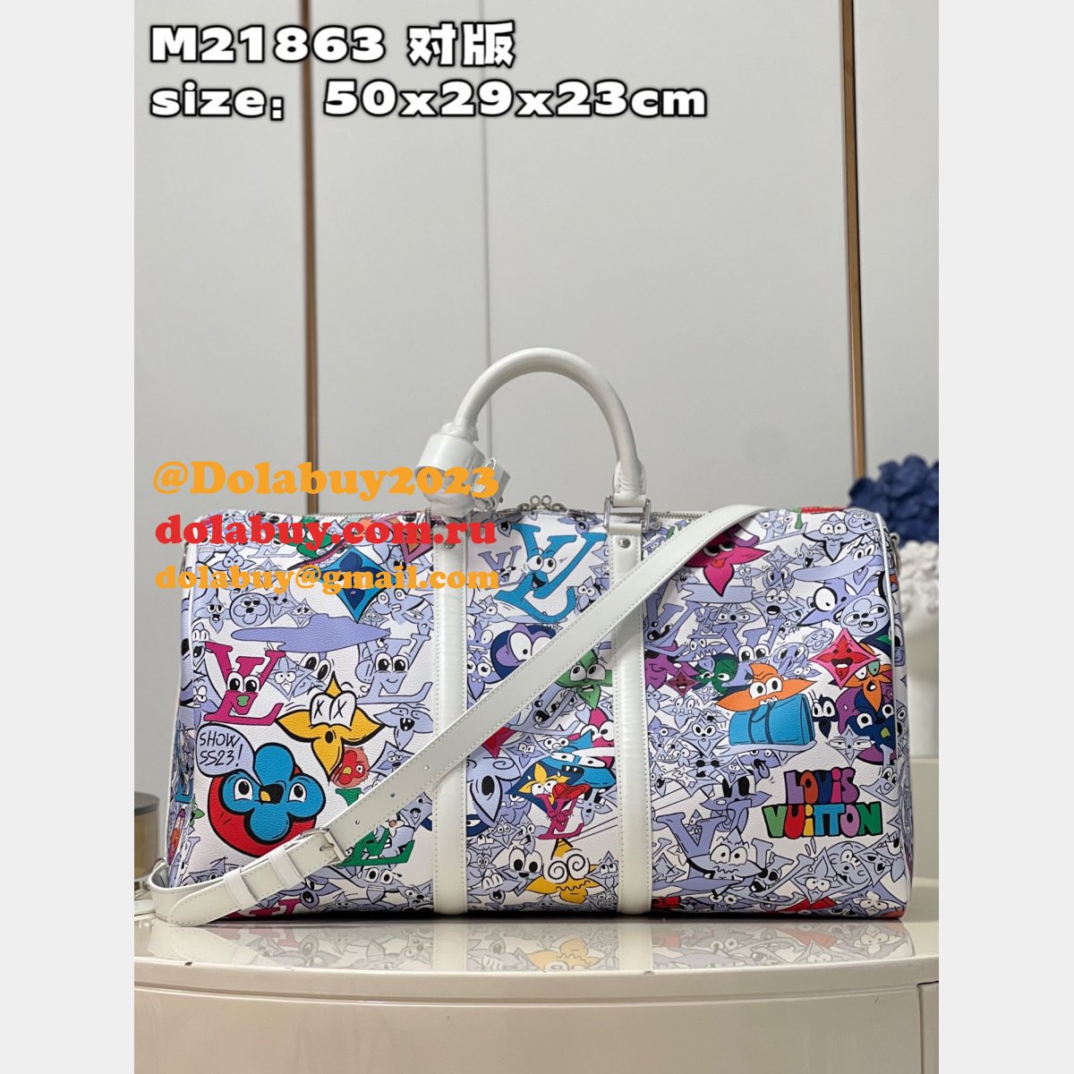 Wholesale Louis Vuitton Travel Keepall Bandoulière 50 Monogram
