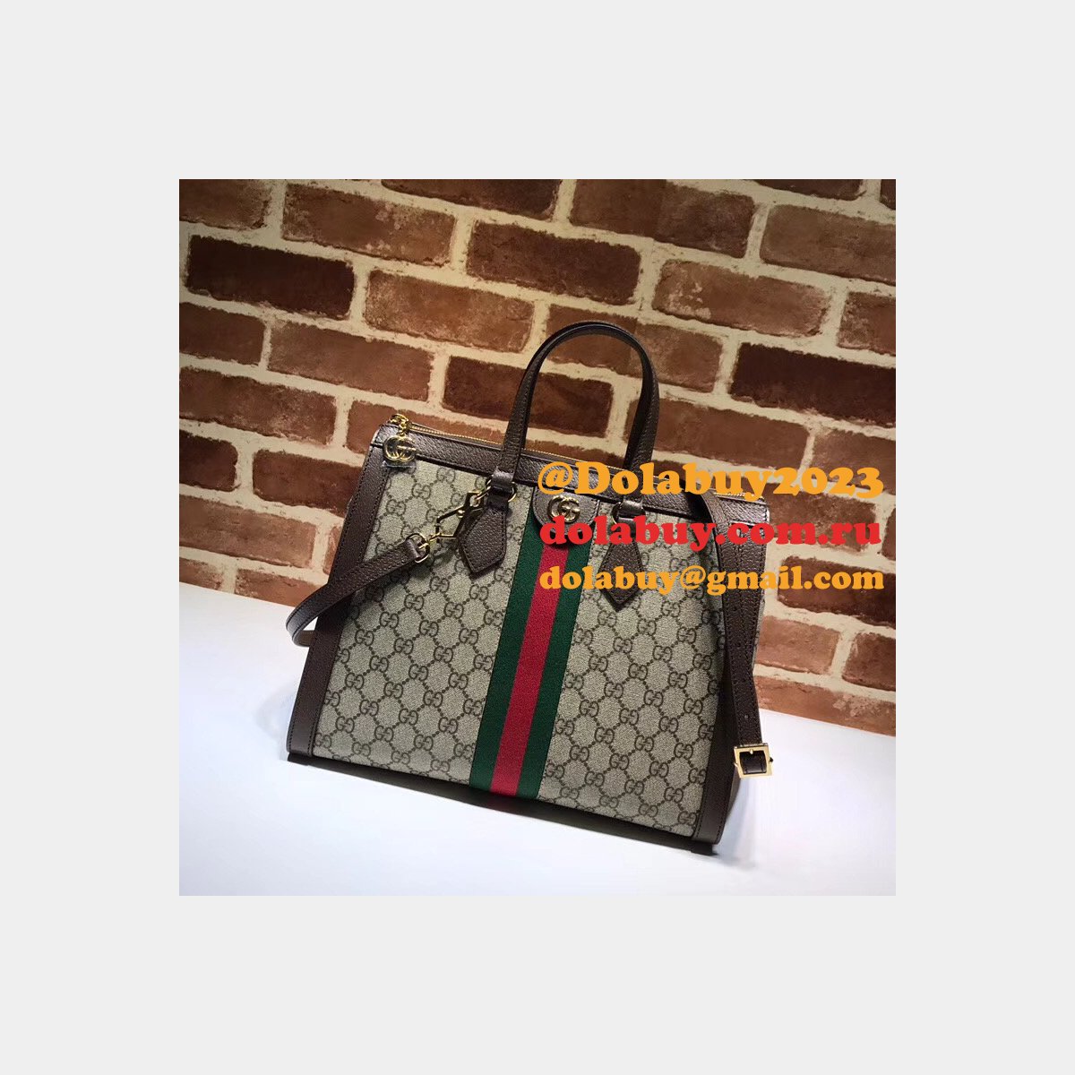 High Quality Gucci GG Supreme Ophidia Medium Tote 524537 Bag