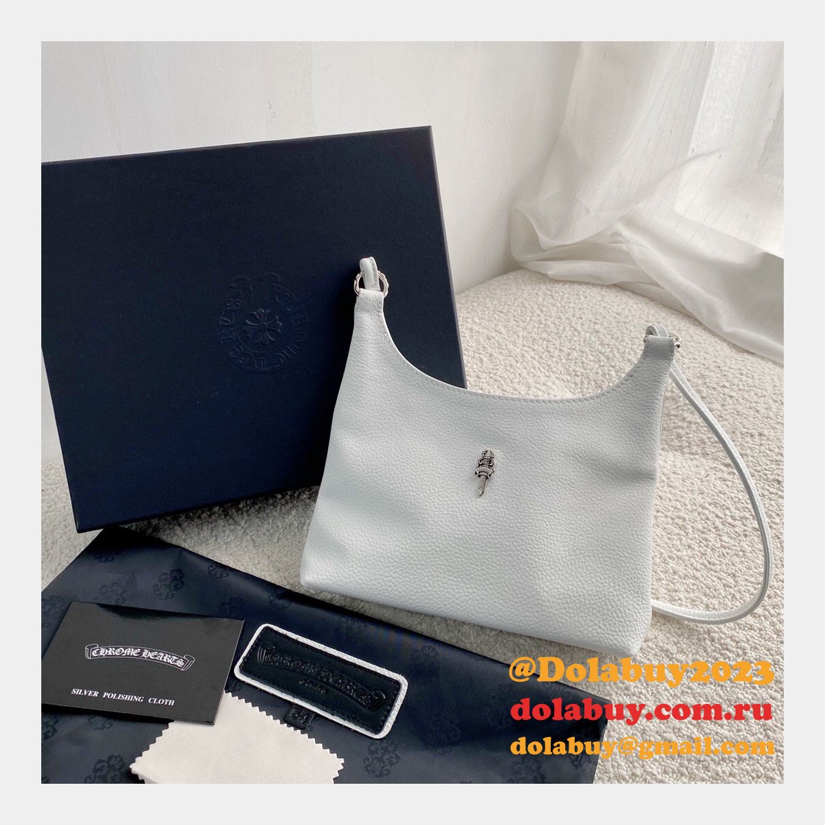Designer Chrome Hearts Replica Cheap Viv Silver Hardware Bags