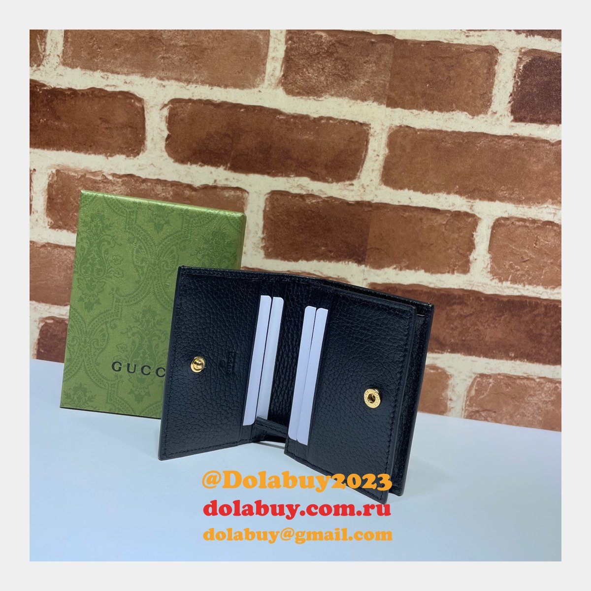 Gucci Replica Wallets Shop 658610 GG Marmont card case wallet