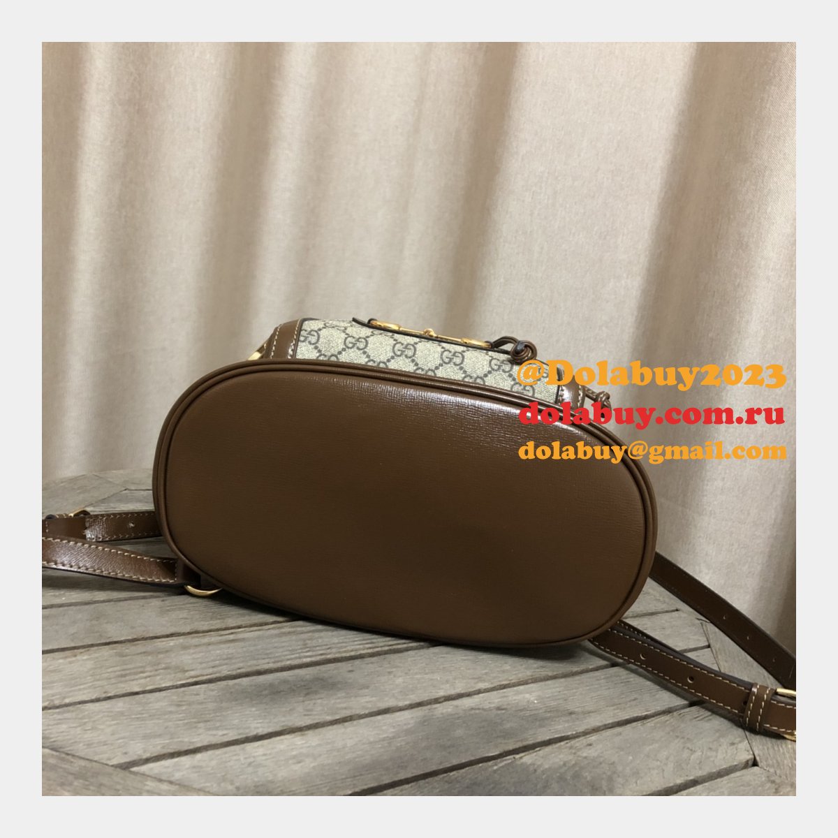 Designer Gucci Replica Horsebit 1955 backpack Beige 620849 Bag