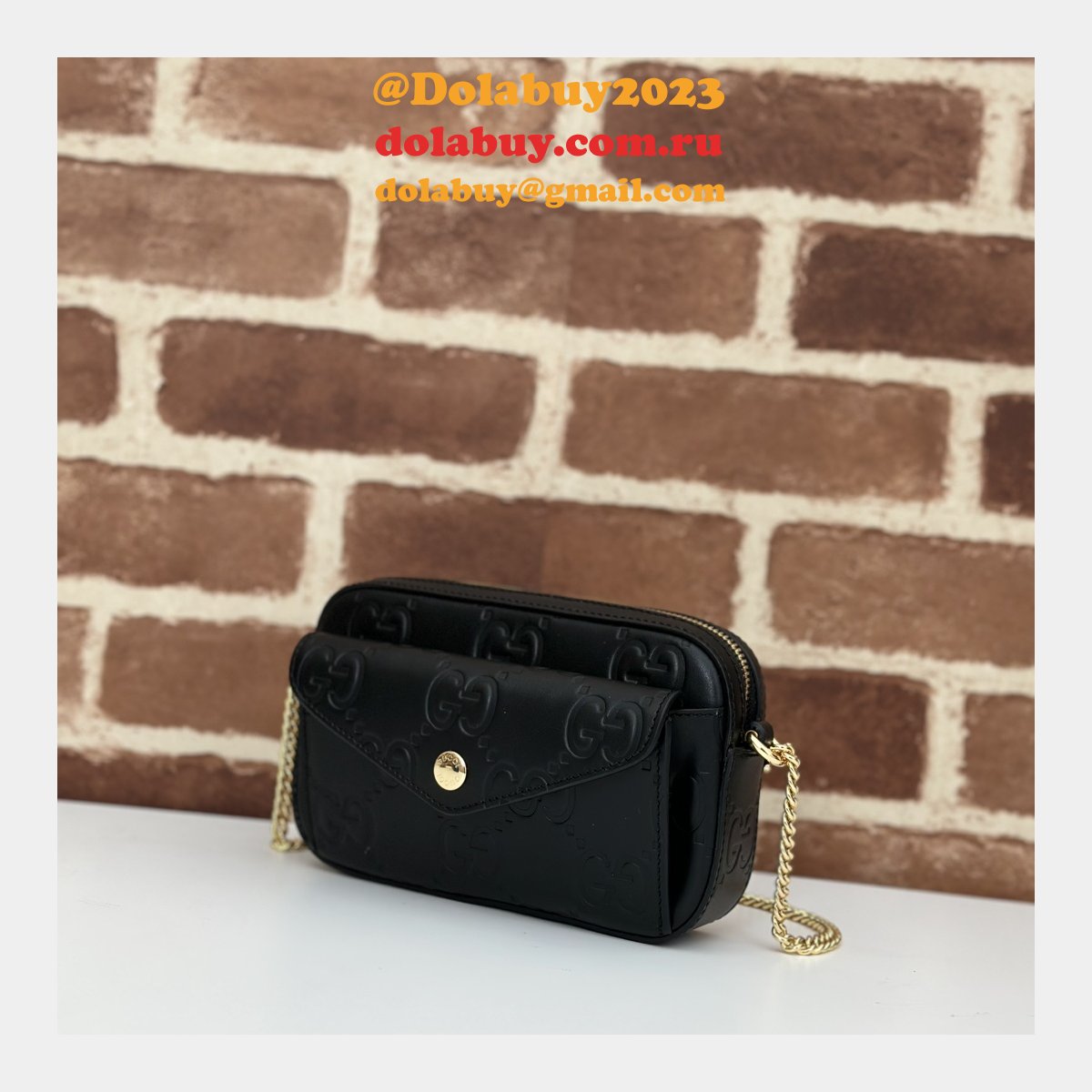 1:1 Mirror Gucci GG Super Mini Shoulder Duplicate 781554 Bag