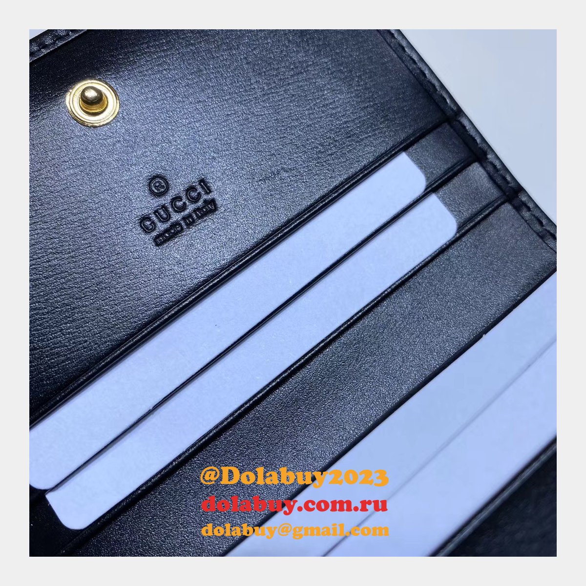 AAA+ Gucci Replica 1955 Horsebit card case 621887 wallet