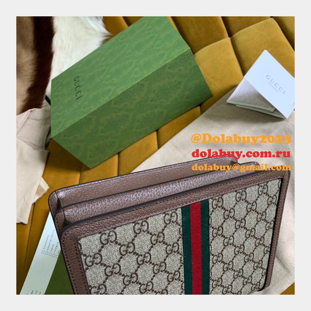 Replica Gucci Ophidia 651055 top handle bag with Web
