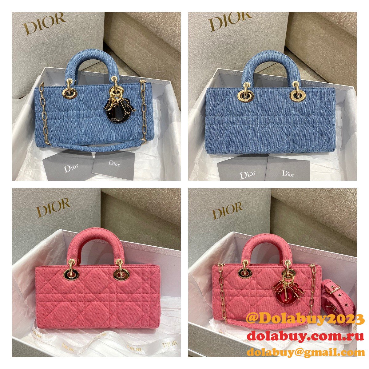 Wholesale High Quality Dior Fake 26cm Lady Designer Bag Online