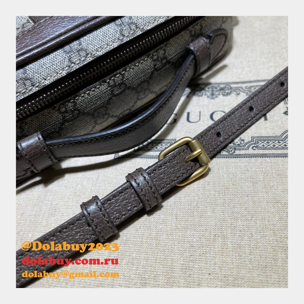 1:1 Mirror Gucci Replicas Ophidia 739392 Shoulder With-Web Bag