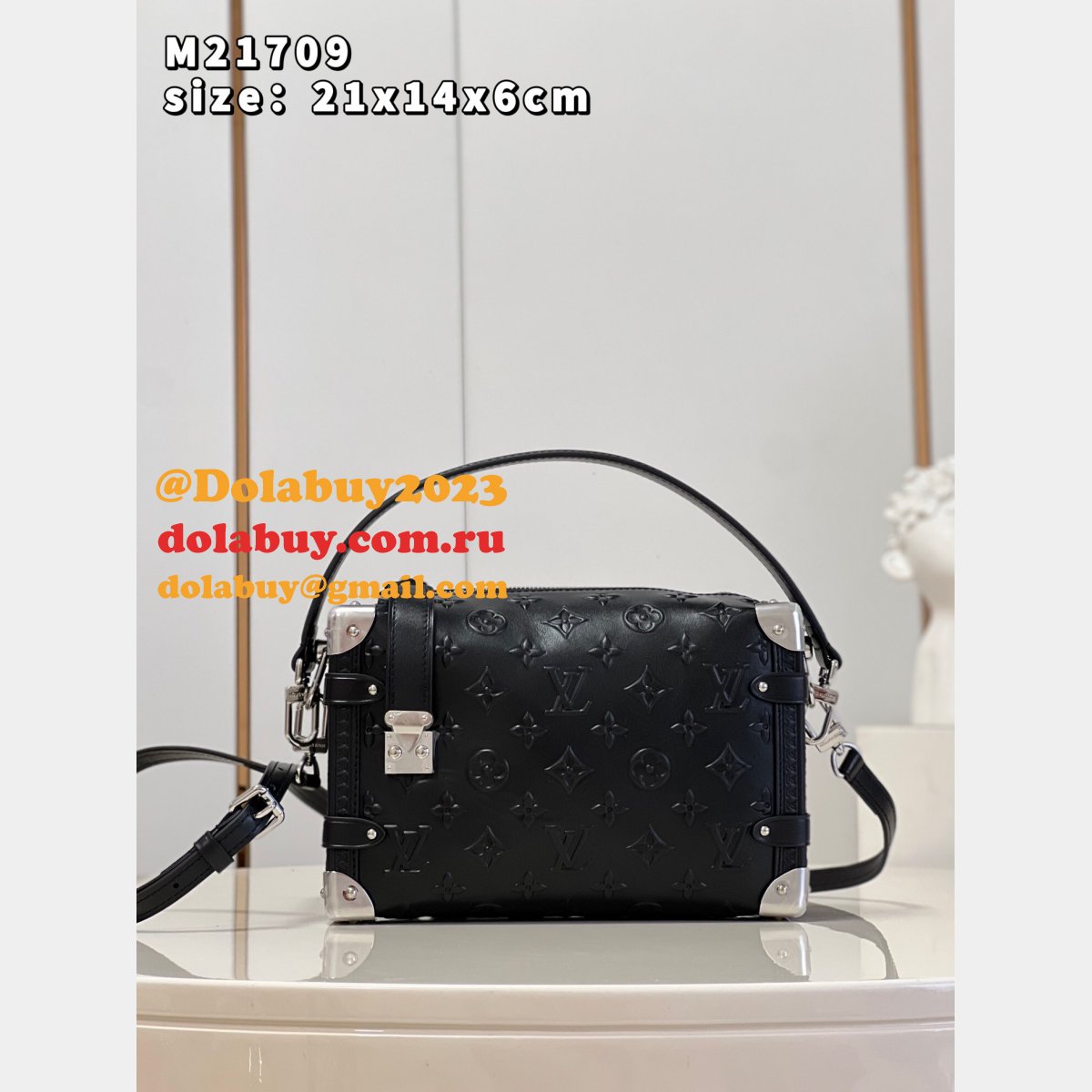 The Highest Quality Louis Vuitton Side Trunk H27 M21709 Black
