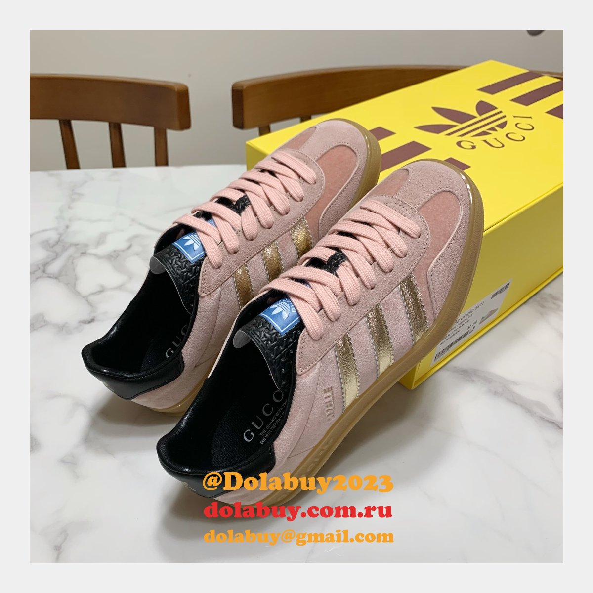Duplicate Gucci X Adidas Shamrock Joint Skate Men/Women Shoes