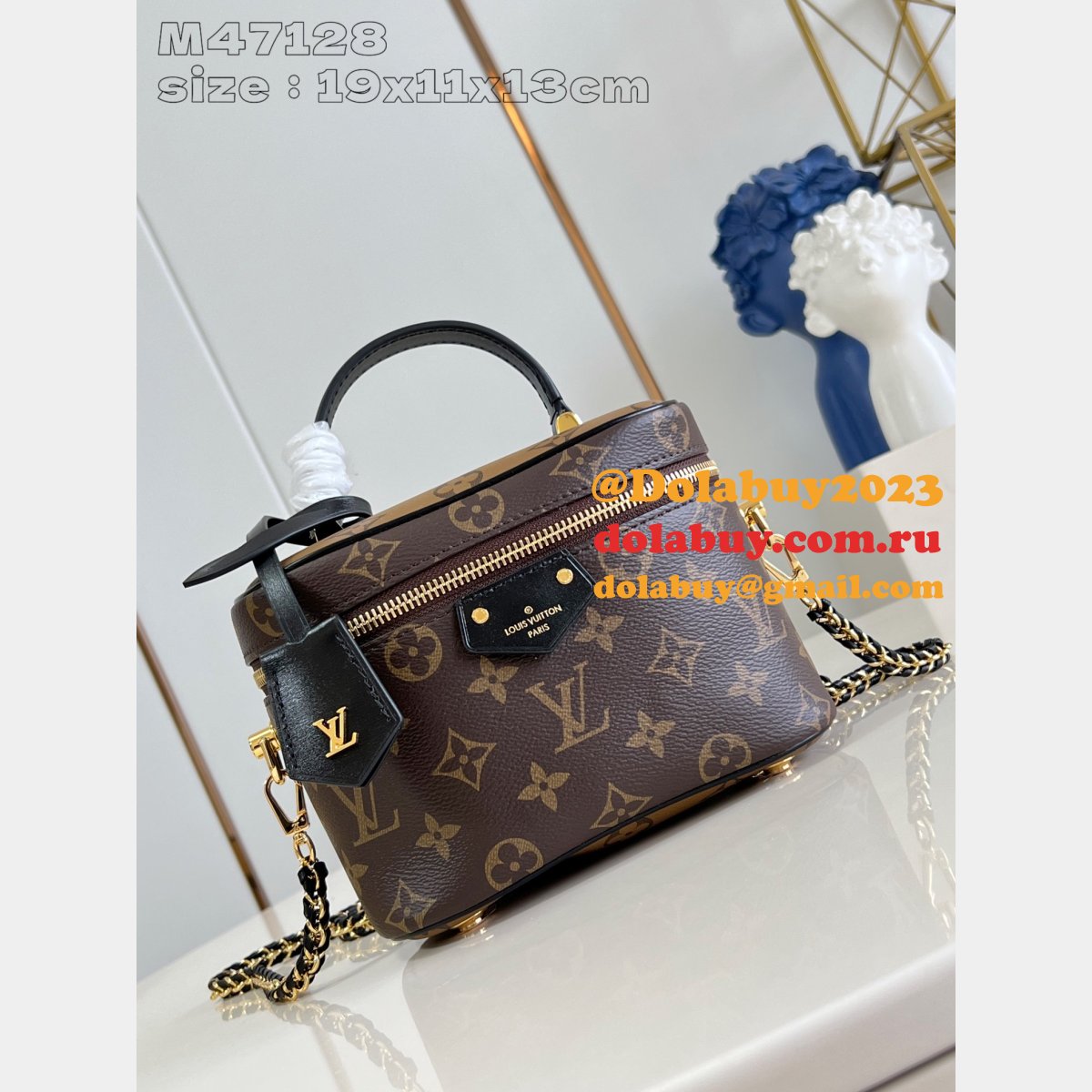 Louis Vuitton Replica M47128 Vanity PM Monogram Reverse 7 Star Bag