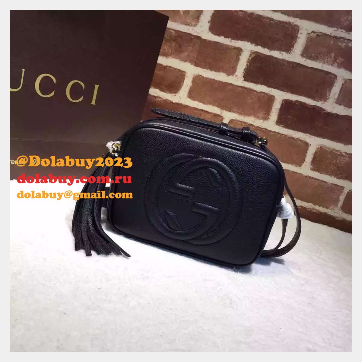 AAA+ Gucci Replicas Soho small leather disco 308364 bag