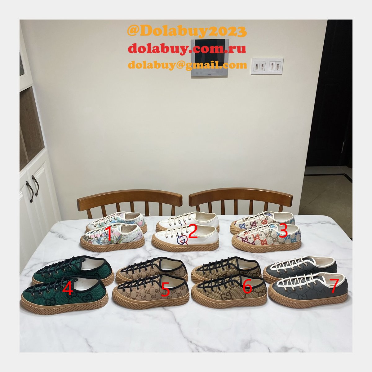 Gucci Shoes Replica Double G Canvas 1:1 Mirror High-Quality